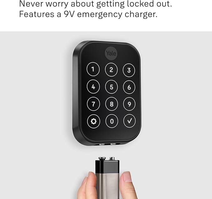 Yale Assure Lock 2 Plus Apple Home Keys, Satin Nickel Keyless Entry Door Lock - Image 5