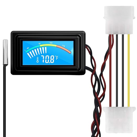 KETOTEK Digital Thermometer Temperature Meter Gauge Waterproof Sensor Probe by KETOTEK
