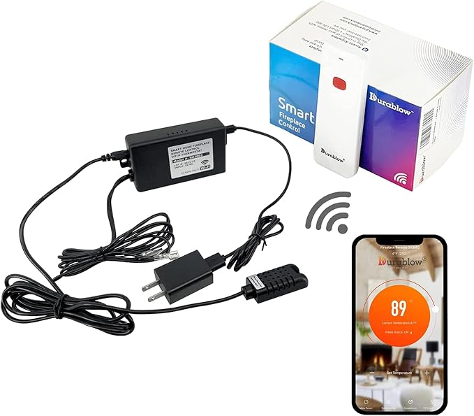 Durablow SH3002D-RH Dual WiFi Smart Home Gas Fireplace Remote Control by Durablow