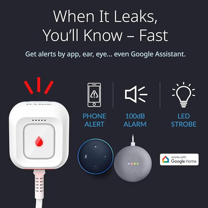 D-Link Next-Gen WiFi Water Leak Detector Starter Kit - Image 3