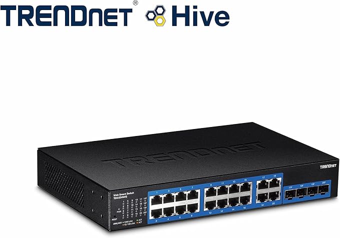 TRENDnet 20-Port Gigabit Web Smart Switch, 16 x Gigabit Ports, 4 x Shared - Image 4