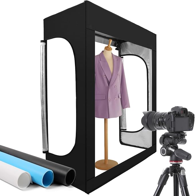 Photo Light Box, Portable 47"x20"x55" Photo Studio Light Box, Shooting Tent Kit by Unknown