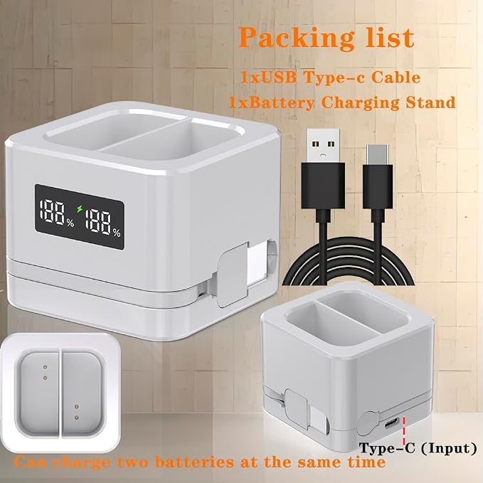 2 Pack Upgraded, Batteries Charger, A Charger Compatible - Image 6