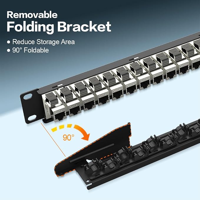 24Port Patch Panel Cat6 Keystone Patch Panel RJ45 Patch Panel Network Patch - Image 3