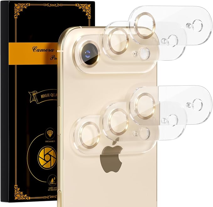 for 6 Pack iPhone Air Camera Lens Airtector 9H Tempered Glass Camera Screen by Beuxece