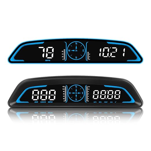MH Heads Up Display for Car, Digital GPS Speedometer, 5.5 inch HUD GPS Speed by MH