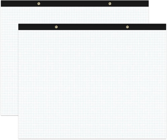 Yaridar (2-Pack) Large Engineering Graph Paper - 22" x 17" Grid Paper Notepad, 4"x4" Blue Grid 100 Sheets/200 Pages Paper for Engineer Architect Designer Mathematician Draftsman