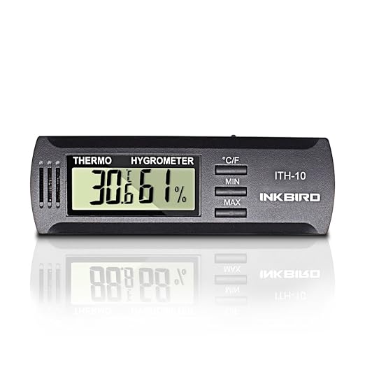 Inkbird ITH-10 Digital Thermometer and Hygrometer Temperature Humidity Monitor by Inkbird