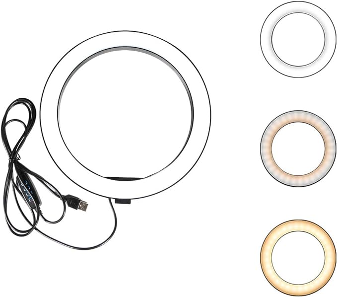 Ring Light OEBLD Dimmable with 3 Light Modes & 10 Brightness Level LED Ring by OEBLD