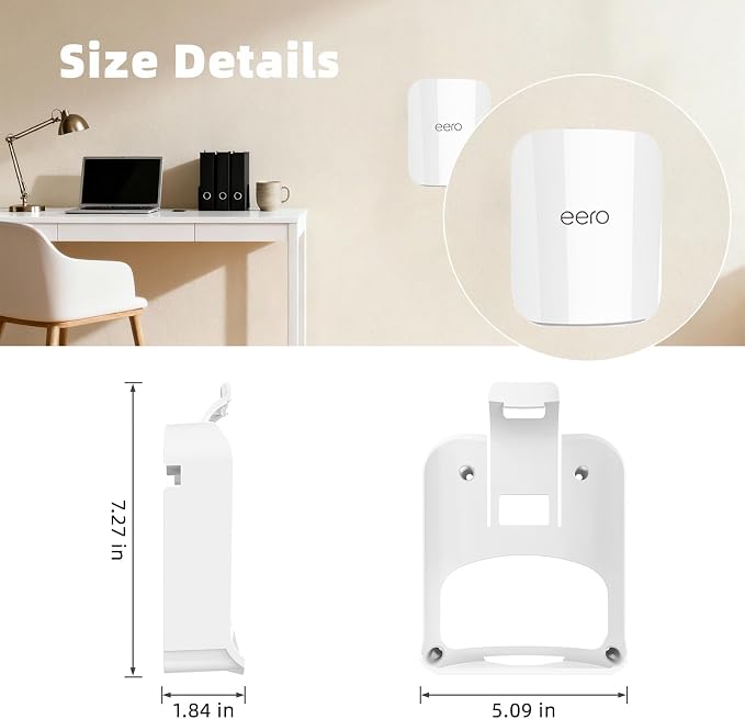 ​Advanced Wall Mount for eero Pro 7 Router & Extender | Tri-Band Mesh Wi-Fi 7 - Image 3