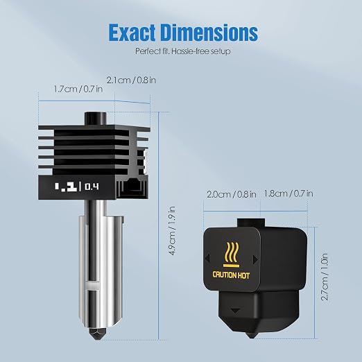 Hotend Kit for Bambu Lab H2D, A1 Mini, Fast Heating & Stable Extrusion – 3D - Image 7