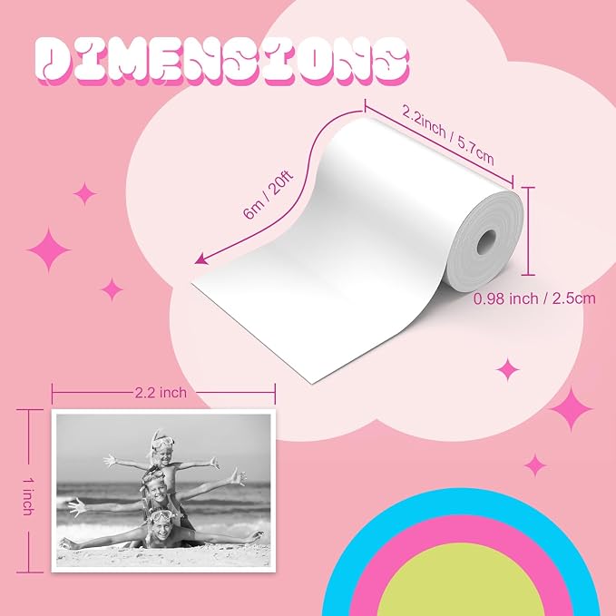 10 Rolls Kids Camera Paper Roll Refill - Image 2
