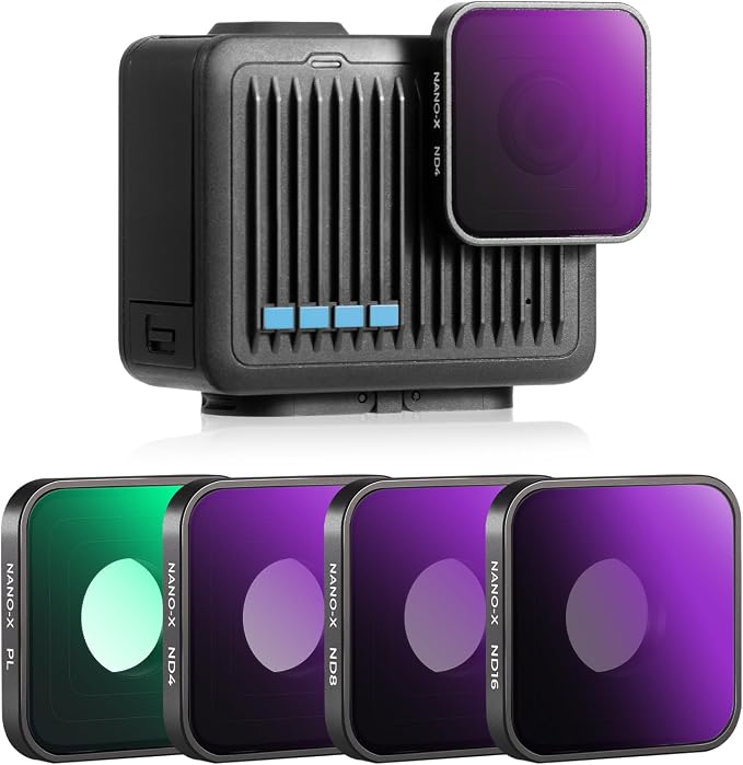 K&F CONCEPT ND PL Filter Set for GoPro Hero 4K Camera, 4 Pack PL ND4 ND8 ND16 by KFCONCEPT