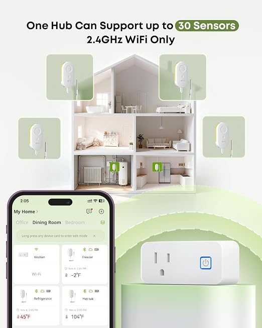 MOCREO WiFi Refrigerator Thermometer - Image 7