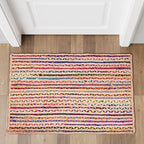 Hausattire Jute Cotton Braided Kitchen Rug 2x3 Feet by Hausattire