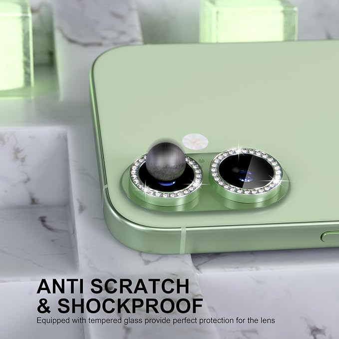 Choiche Compatible for iPhone 17 Camera Lens Protector Bling, 9H Tempered Glass - Image 3