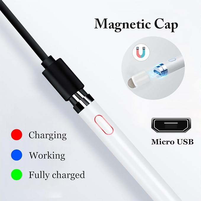 Active Stylus Pens for Touch Screens, Rechargeable Universal iPad Pencil - Image 5