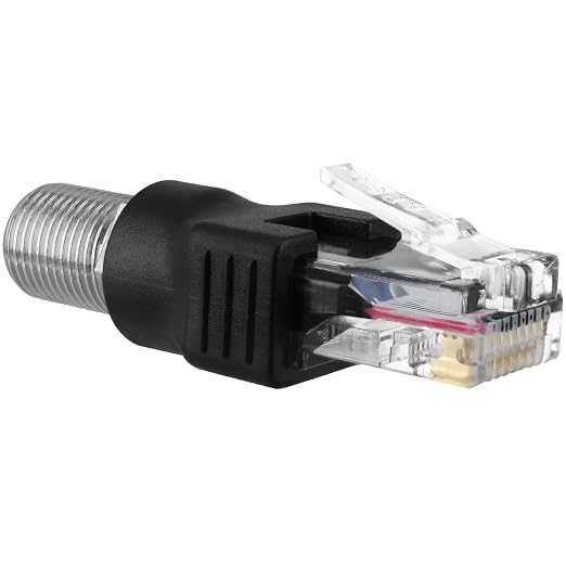 RF to RJ45 Converter Adapter, 2 Pack F Female to RJ45 Male Ethernet Adapter - Image 7