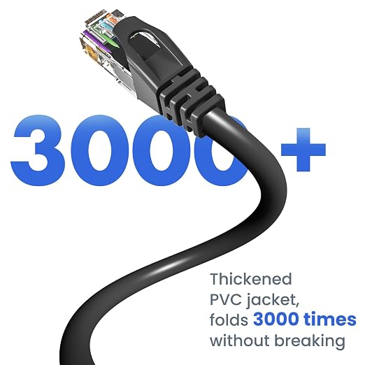 Cat 6 Ethernet Cable 150 ft, 10Gbps High Speed Ethernet Cable, Outdoor&Indoor - Image 8