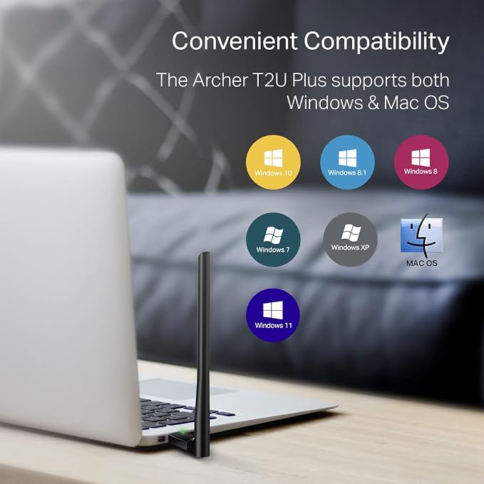 TP-Link AC600 USB WiFi Adapter for Desktop PC- Wireless Network Adapter for - Image 4