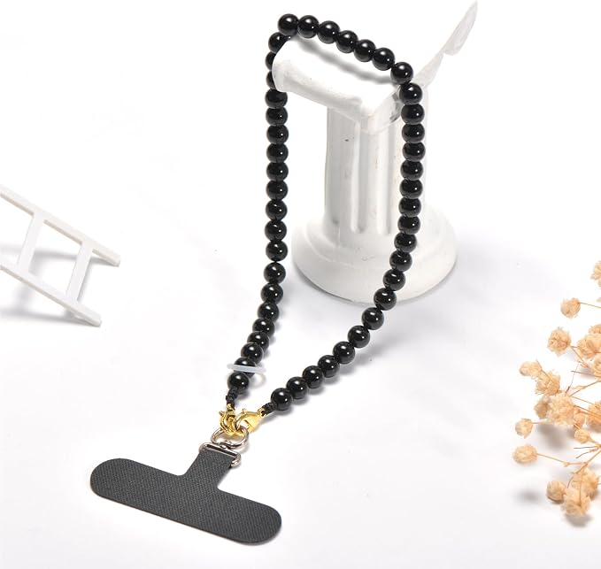 Agate Beaded Phone Wrist Strap for Women Men Stone Beads Charm Handmade - Image 4