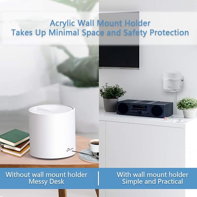Wall Mount Holder for TP-Link Deco X20/X55/Pro/X60/X68 WiFi 6 Mesh WiFi System - Image 2