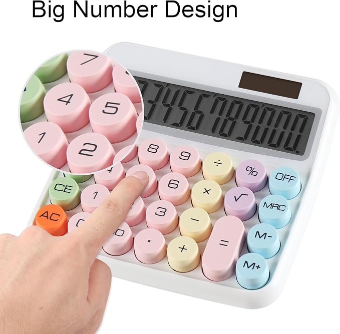 Large Computer Electronic Calculator Counter Solar & Battery Power 12 Digit - Image 5