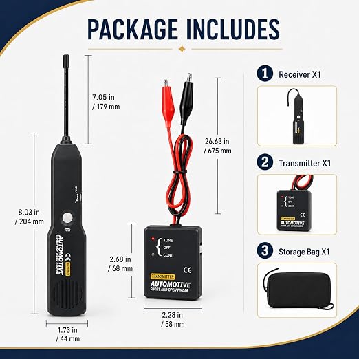 Lumeen Automotive Wire Tracer and Short Circuit Finder, 6-42V DC Circuit Tester - Image 5