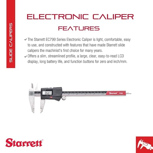 Starrett Stainless Steel Electronic Slide Caliper - Image 2