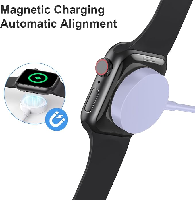 Fast Charger for Apple Watch Charger, Magnetic iWatch Charger to USB A Cable - Image 6