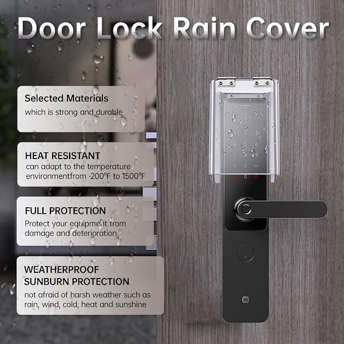Weatherproof Flip-Cover for Smart Door Locks & Keypads - Image 3