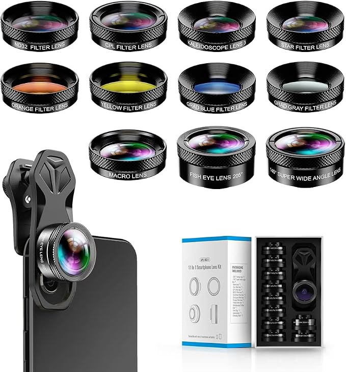 MIAO LAB 11 in 1 Phone Camera Lens Kit by MIAOLAB