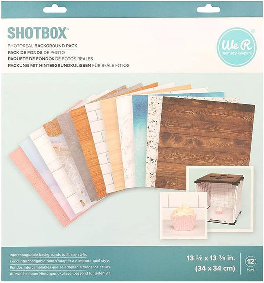 We R Memory Keepers ShotBox Background 12/Sheets-Photoreal by WeRMemoryKeepers