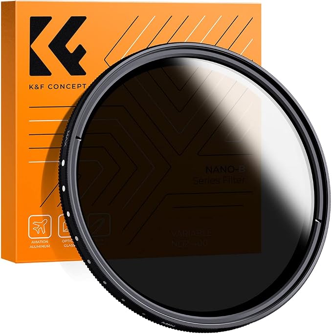 K&F Concept 58mm Variable ND2-ND400 ND Lens Filter by KFCONCEPT