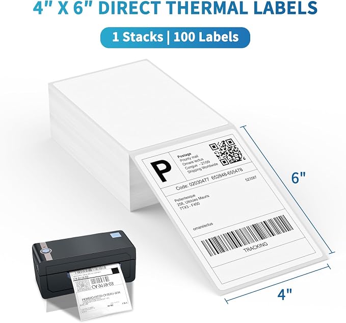 9527 Product 4 x 6 Thermal Labels - Image 2