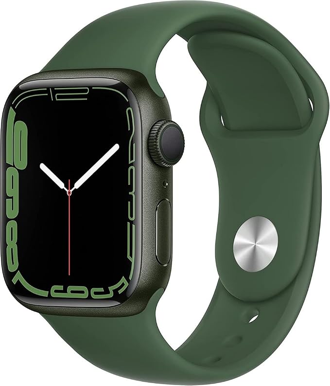 Apple Watch Series 7 Green Aluminum Case by Amazon+Renewed