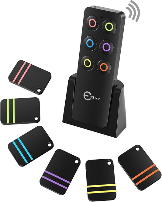 Esky Key Finder Locator with Sound, Stick-on TV Remote Control Finder, Item by Esky