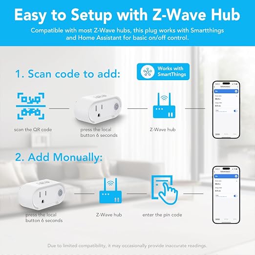 NEO Z-Wave Plus Smart Mini Plug 3-Pack, Compact Z-Wave Outlet - Image 5