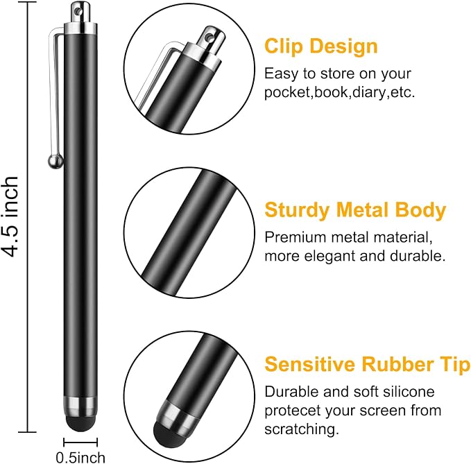 Stylus Pens for Touch Screens, SLKIJDHFB 20 Pack Universal Capacitive Touch - Image 2
