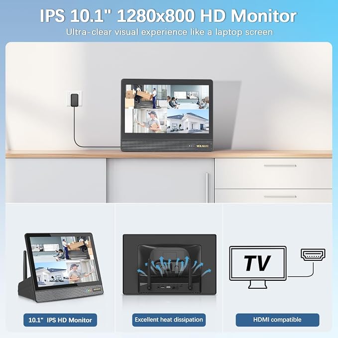 【All-in-One Security System】 Outdoor Wireless Security Camera System, Home - Image 3