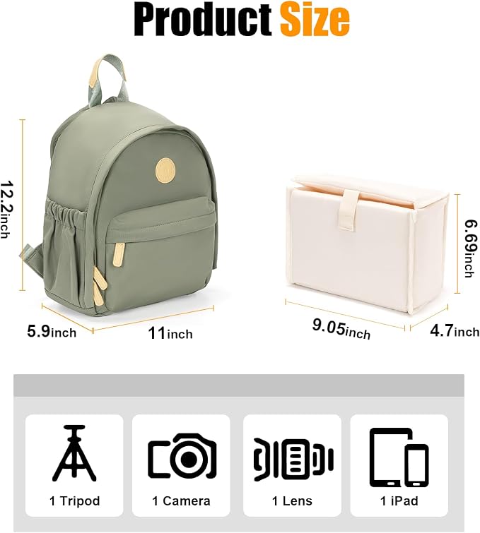 Cwatcun Camera Backpack Bag Small - Image 5