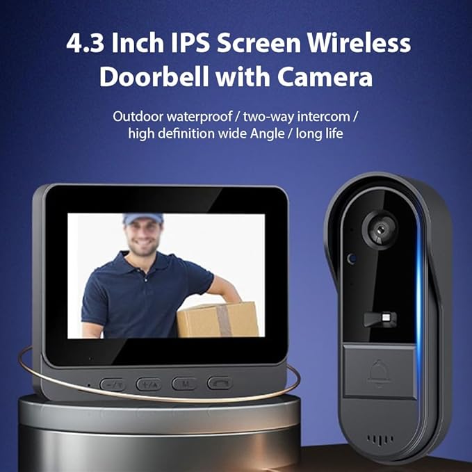 4.3 Inch IPS Screen Wireless Doorbell - Image 3