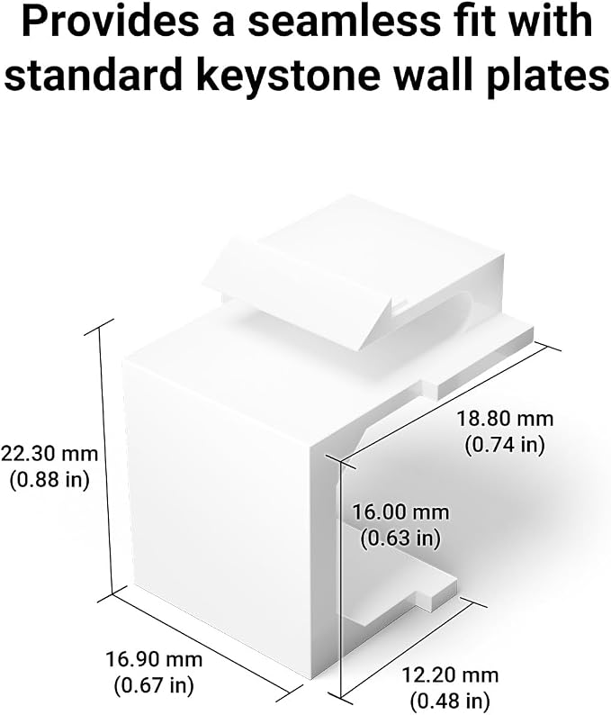 VCE UL Listed Blank Keystone Jack Inserts - Image 8