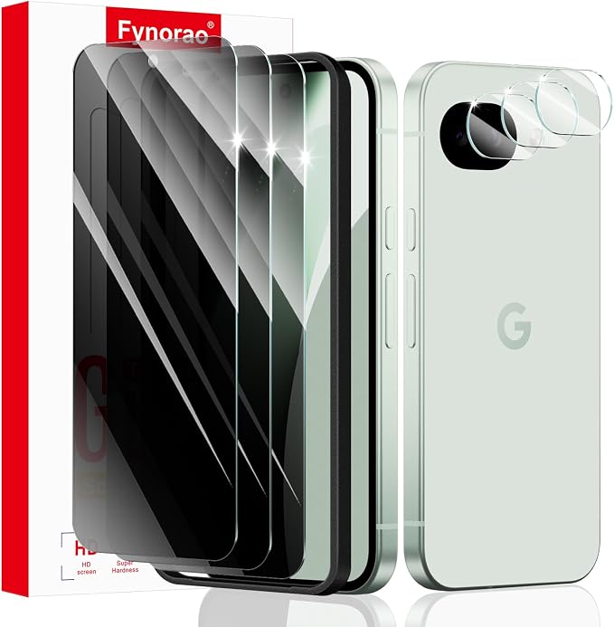 3+3+1-Pack, Privacy Screen Protector and Camera Lens Protector by ScreenProtectorCase