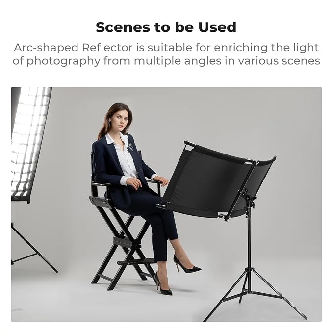 K&F CONCEPT U-Shape Reflector Curved Reflector 100x45cm - Image 7