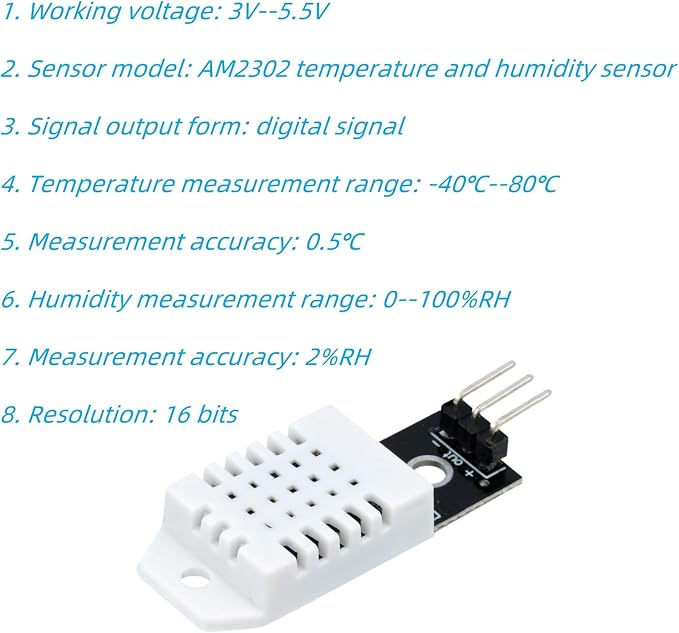 3Pcs DHT22 AM2302 Digital Temperature and Humidity Sensor Module | Replace - Image 3