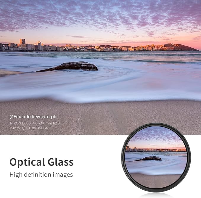K&F CONCEPT 37mm Variable ND2-ND400 ND Lens Filter - Image 4