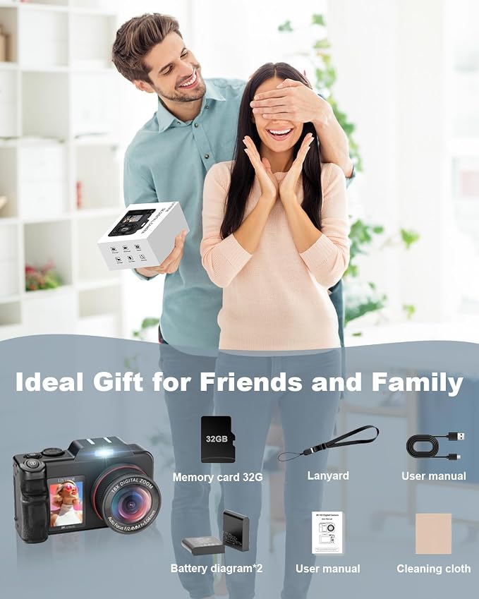 5K-Digital-Cameras for Photography: 2026 Upgrade 80MP 3.5"+2" Dual Screen for - Image 9