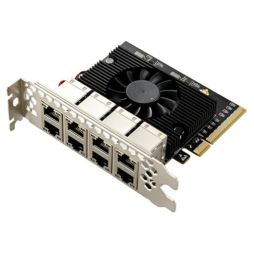 IO CREST PCIe to 8 Ports Gigabit Ethernet Network Adapter, Supports Windows by IOCrest