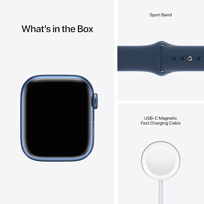 Apple Watch Series 7 Blue Aluminum Case - Image 5
